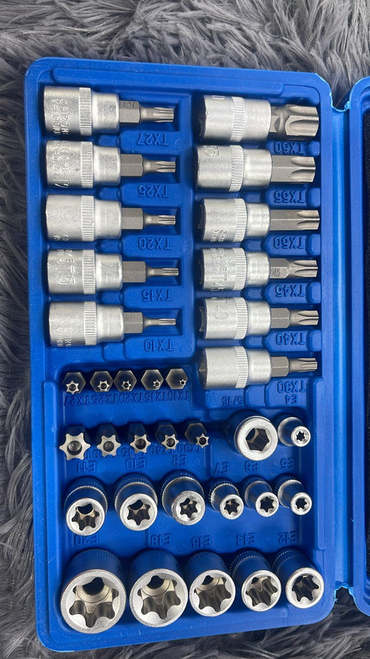 Juego de copas torx por 34 piezas